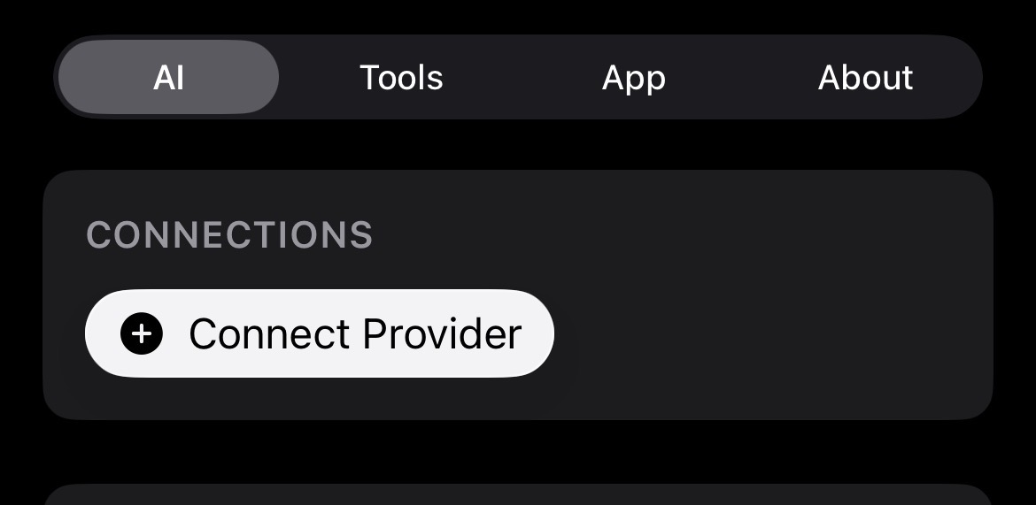 Connect a provider