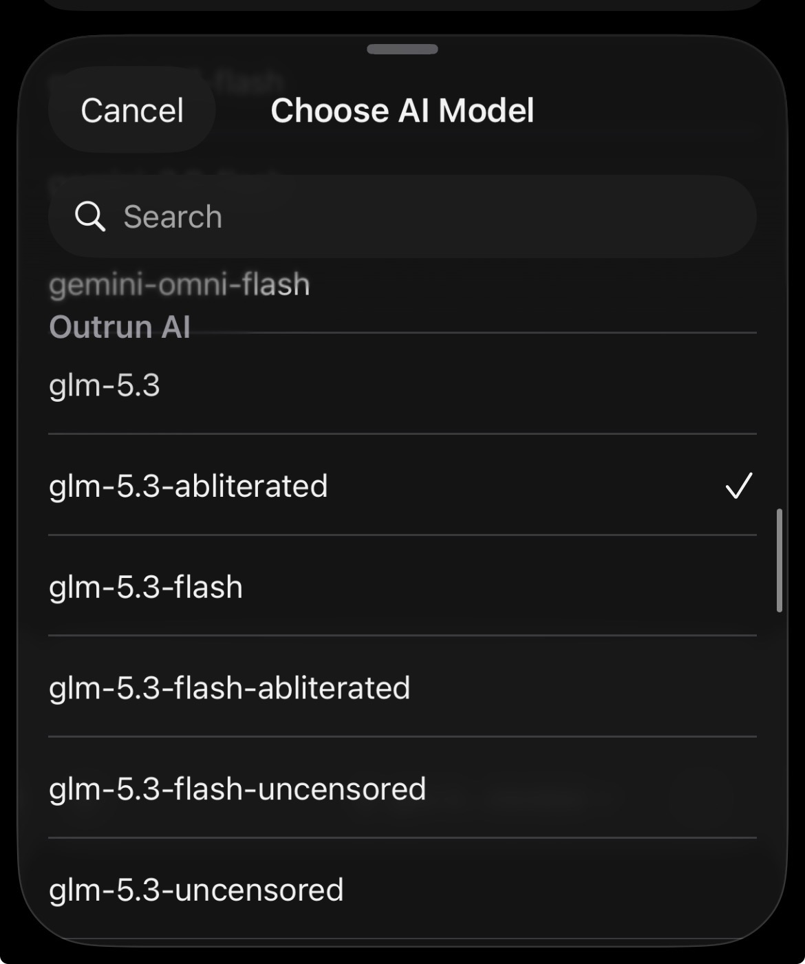 Choose your model