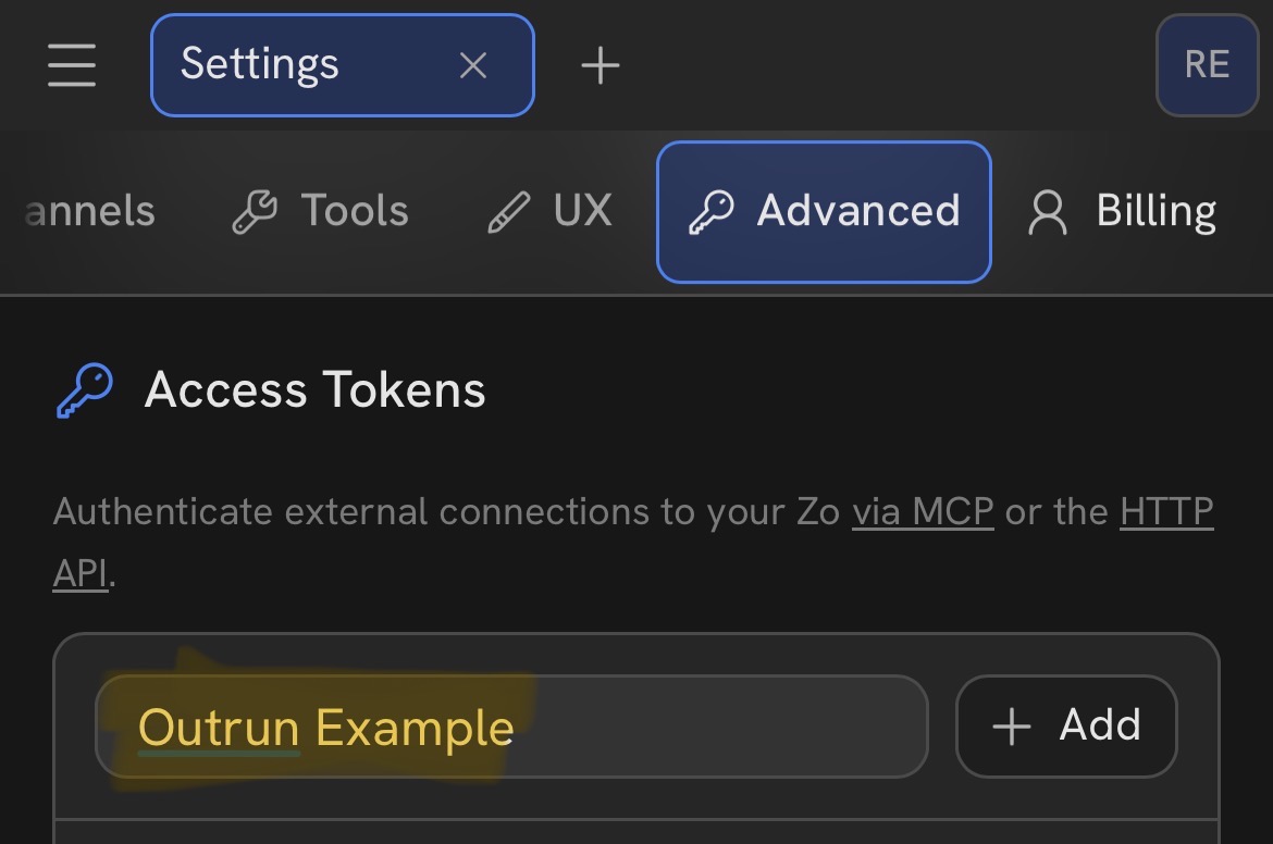 Create and copy your access token