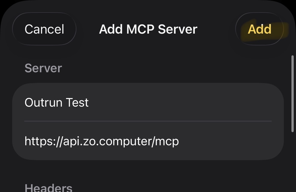 Save the MCP connection