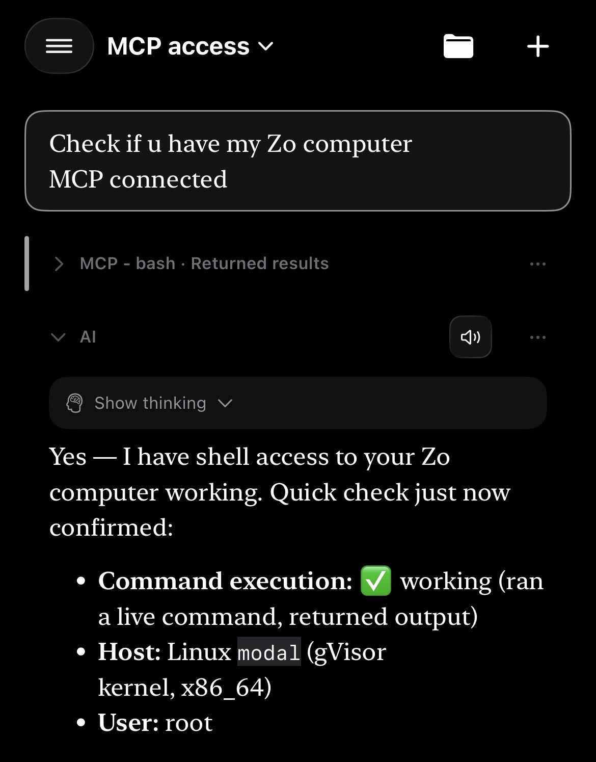 Check the actual tool connection